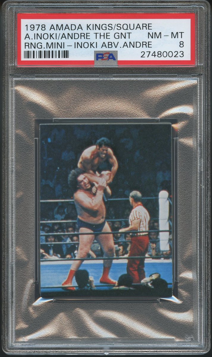 KNAPPCOLLECTION's tweet image. #AndreTheGiant #Inoki #WrestlingCards #TheHobby #PSA