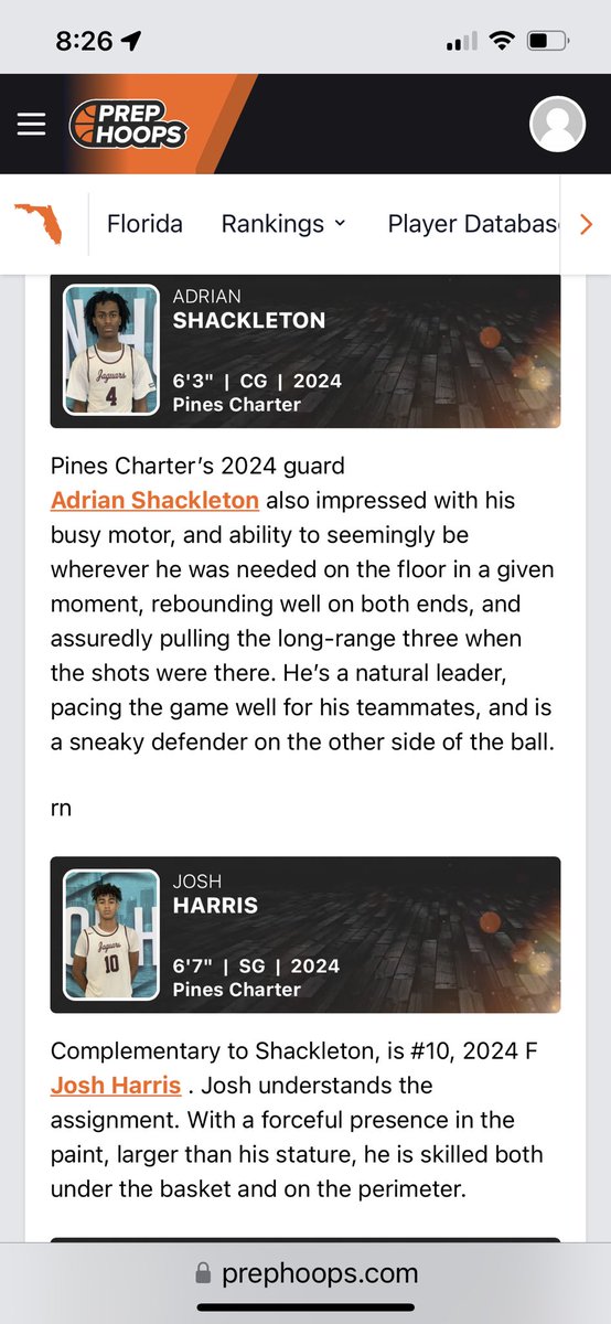 Joshharris2024's tweet photo. 2022 Miami Holiday Invitational standouts from Pines Charter BBall: Josh Harris and Adrian Shackleton @PCBJaguars @adrianshack1 @prephoopsfl @RecruitifyHoops @miamidadebb @DestinationHoo2 https://t.co/zFxEcn8DXD