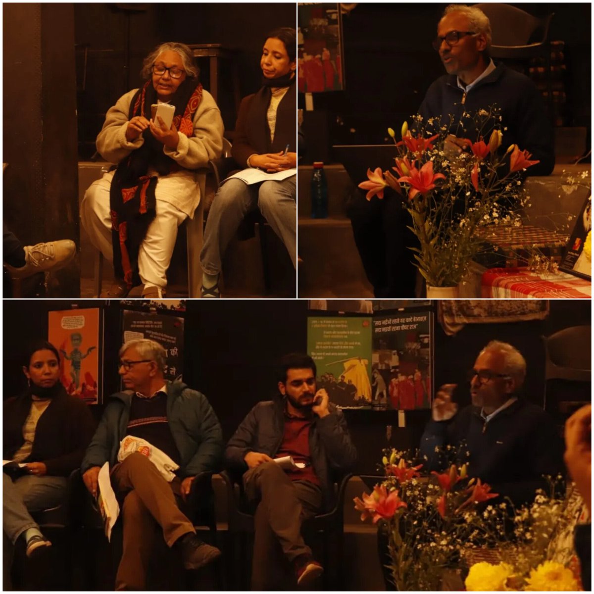 JanamTheatre's tweet photo. Every year, on January 3, we get together and read poems. This year, we read poems that were written in the last decade. The poems were curated by Ashok. This is another way we remember, and celebrate the life of Safdar.

#50yearsofJanam 
#safdarhashmishahadatdivas 
#kavitapath https://t.co/AEcPLHadcw