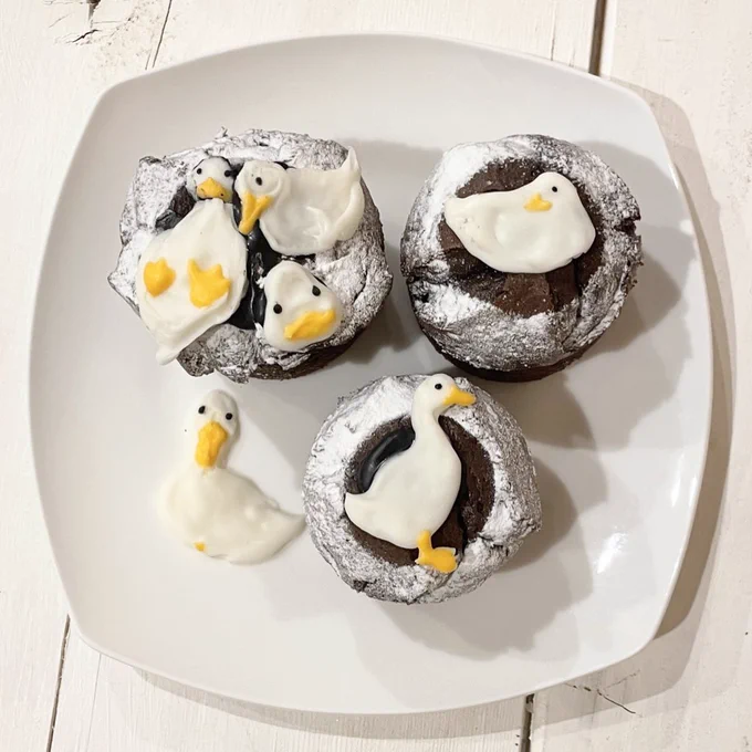 このポーズ好きすぎてチョコで作りました 