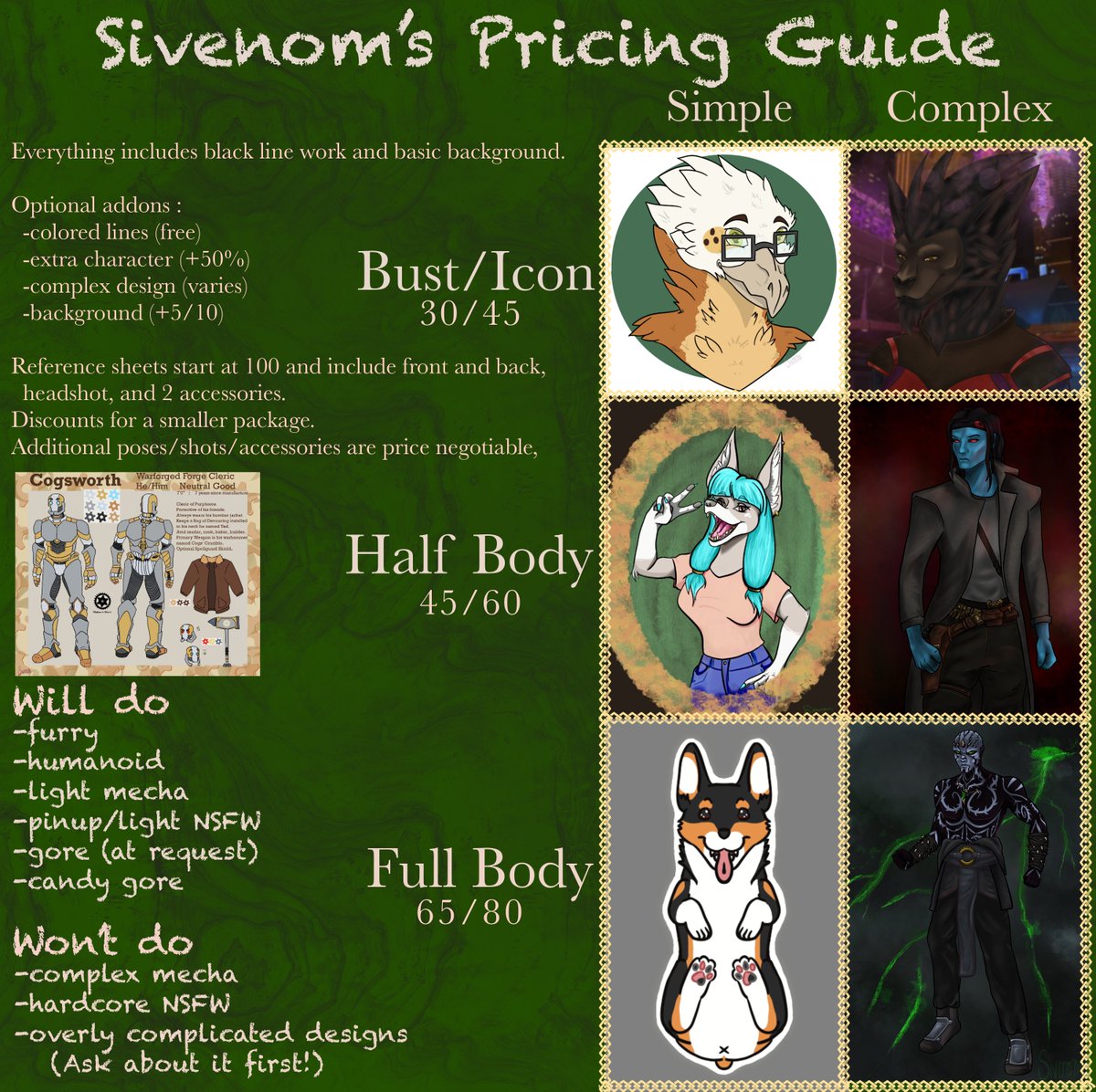 BatlordSivenom's tweet photo. New year, new pricing guide! https://t.co/59RalT7FZN