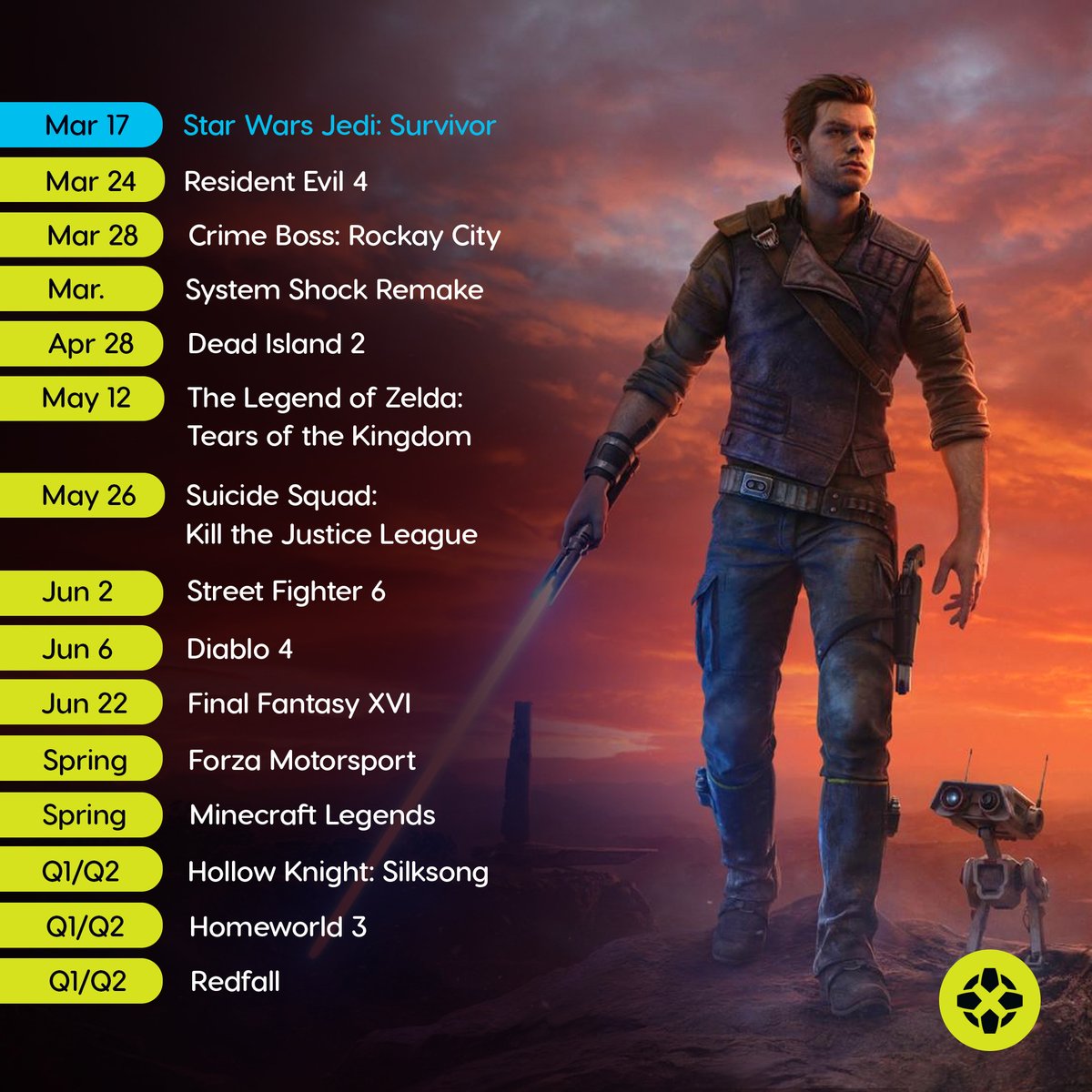 IGN's tweet photo. The COVID-19 pandemic caused a LOT of game delays in 2021 and 2022, but that just means 2023 is PACKED with potentially amazing games. 

Check out an even longer list of games coming this year here: https://t.co/C6vPsDY9XO https://t.co/vU0IJ3dhJZ