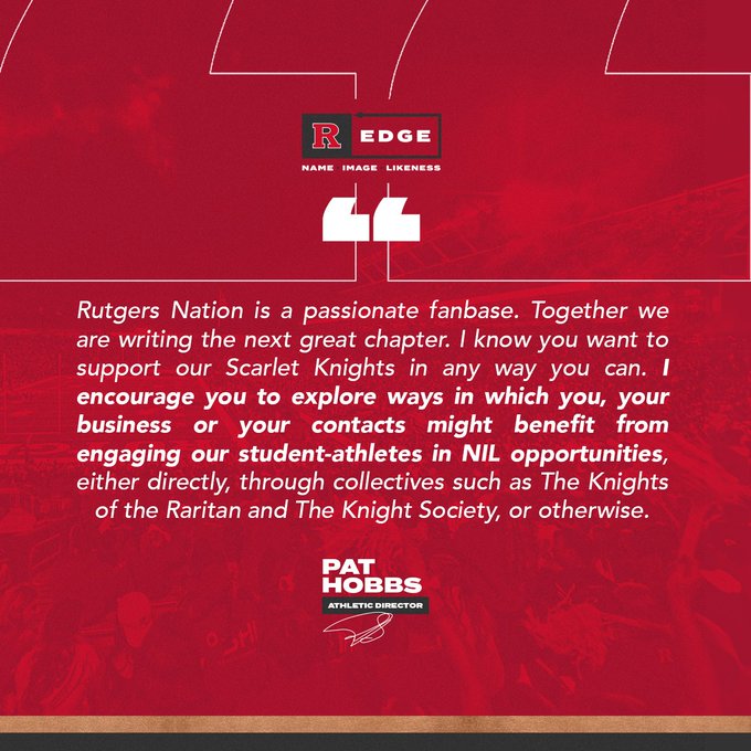 R_Fund's tweet photo. #REdge l 🛡️⚔️
@RutgersU Director of Intercollegiate Athletics, Pat Hobbs (@PatHobbsRU), endorsed @KnightsRaritan & @KnightSociety_
Check out more ⤵️
@KnightsRaritan ➢ https://t.co/vpQvFPka1y
@KnightSociety_ ➢ https://t.co/iEcgZTvdPP
➔ https://t.co/m3cbwwQXfD https://t.co/uUCzXI04ER
