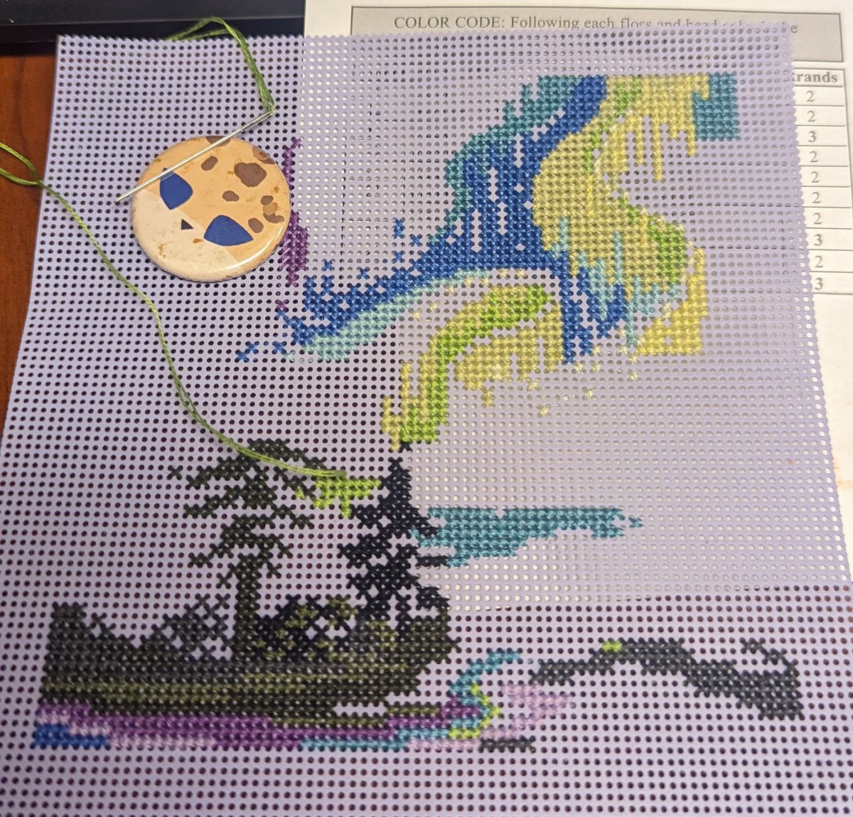 studiohotcake's tweet photo. Wip Wednesday! In before midnight! Woooo! Almost done the under the sea, though i had to frog sea since the sea was off a square and i can fake it by only moving sea. Shhhhhh https://t.co/jrrp3dQSY4