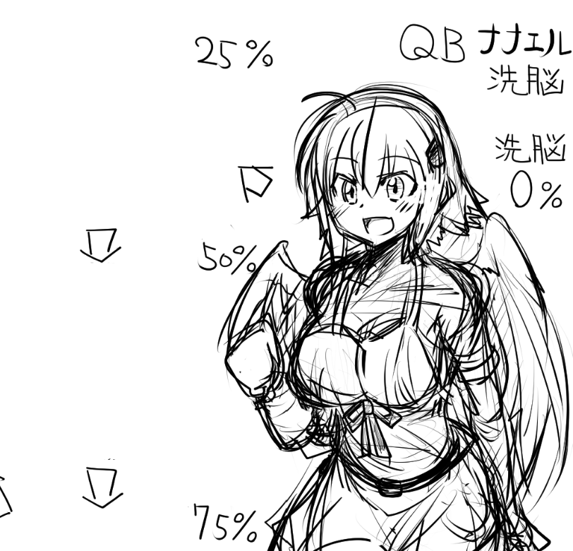 おひるのせいか
ナナエルさん描いてました 