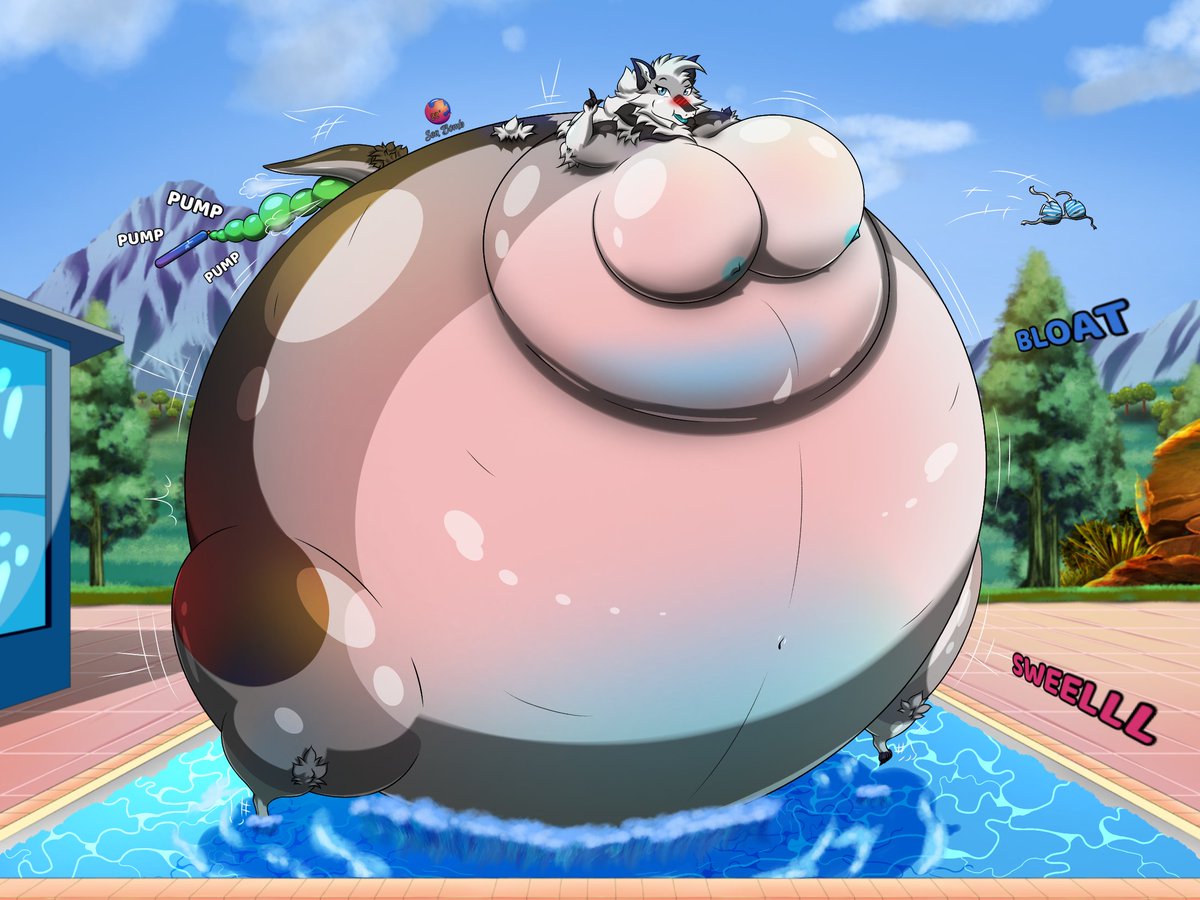 Sea_DragonBomb's tweet photo. Ohh!! Apparently Maxine is swelling too much! Ok, this is how she looks fun, #pressurized and very #beautiful! That you continue to #inflatedbelly, very good! #blowingup #floating #PoolParty
Commission for @DragonMamaMax https://t.co/2k7ZuhPbr7