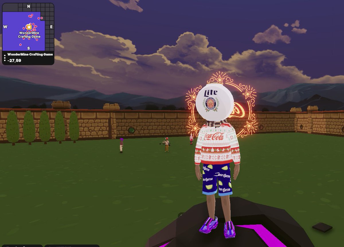 DclRoots's tweet photo. Seems like someone should be paying me. @MillerLite @CocaCola @JoseCuervo @atari @WonderZoneGames @decentraland #thisnotesforyou https://t.co/awDkI5t6Le