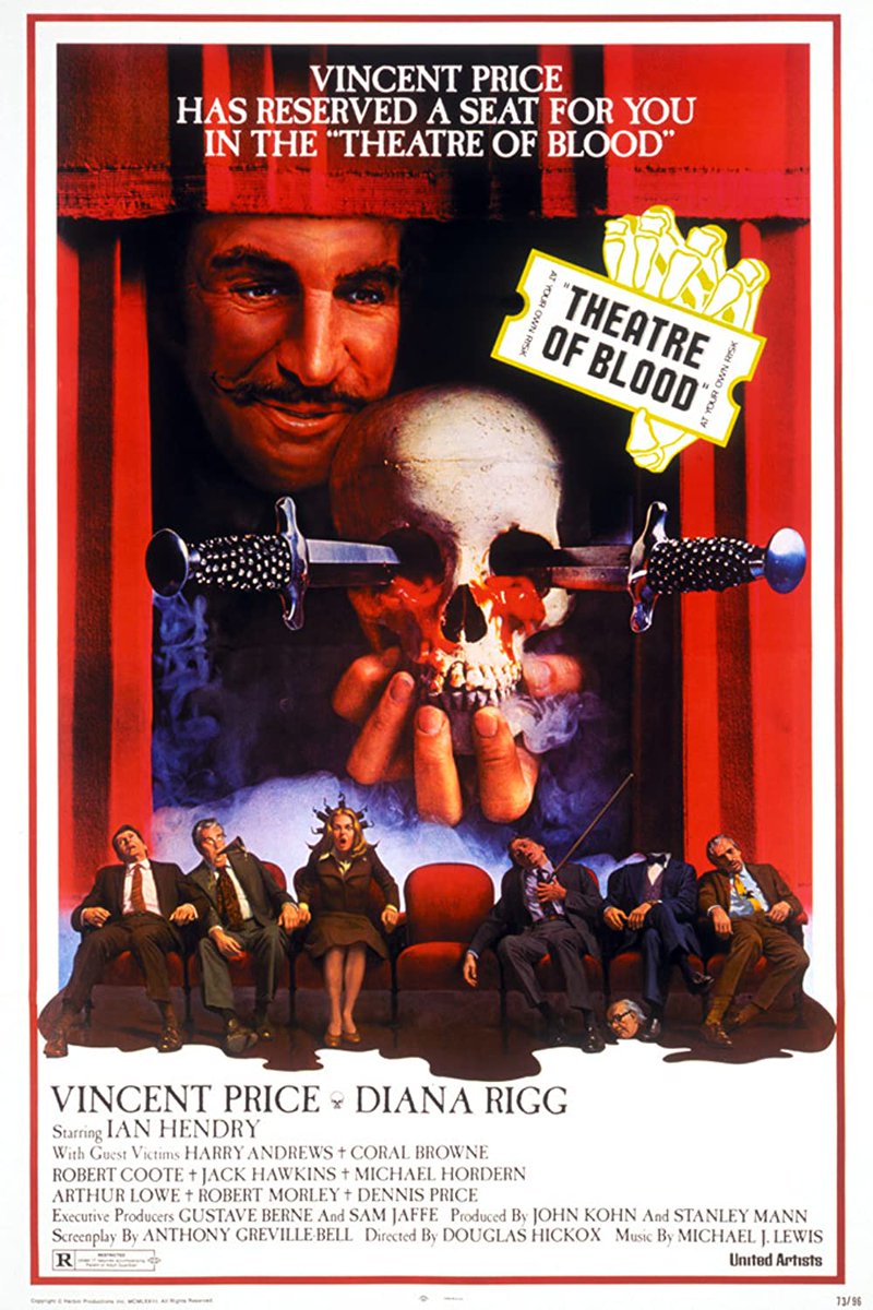 Now Vincent Price would have had quite a restaurant.  LOL!  
#TheatreOfBlood #TheaterOfBlood #Horror365Challenge