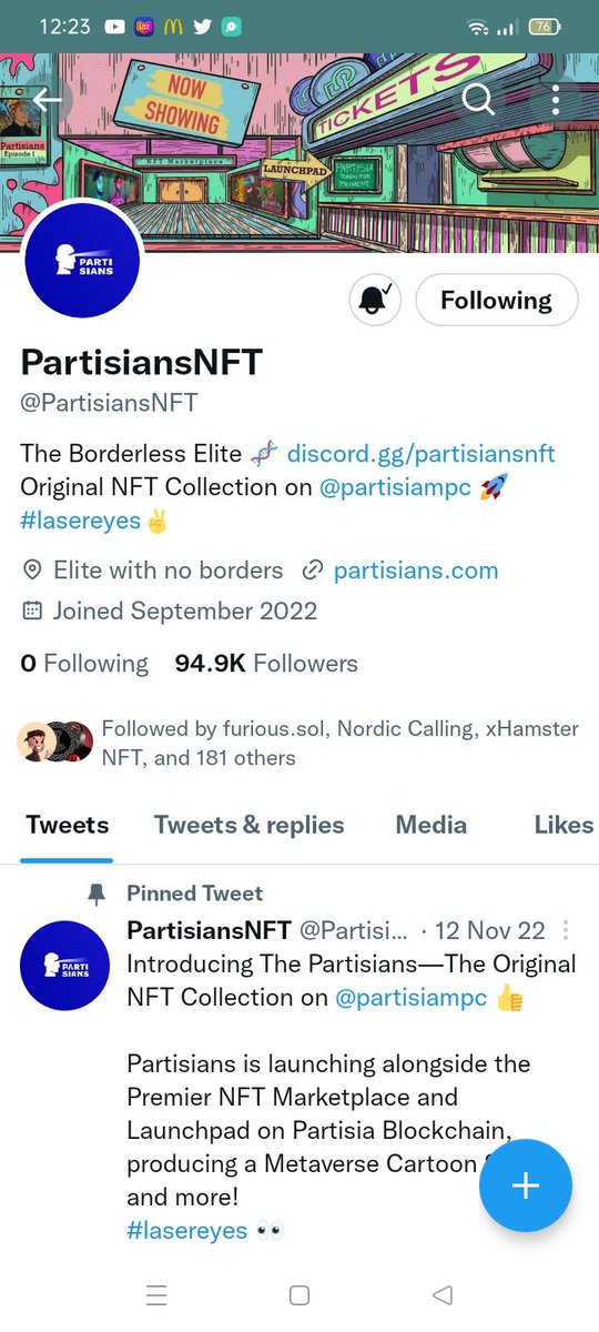Pepperonimel's tweet photo. @DaCryptoAlpha @PartisiansNFT https://t.co/w8Kf5pdq6Z