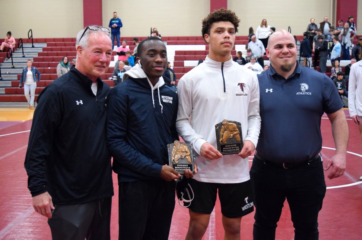 PaPrepLive's tweet photo. OW Allen, Pottsgrove win annual Border Battle with Pottstown, 58-18 - https://t.co/pzgcTnADKu https://t.co/tSUzjn6Hjt