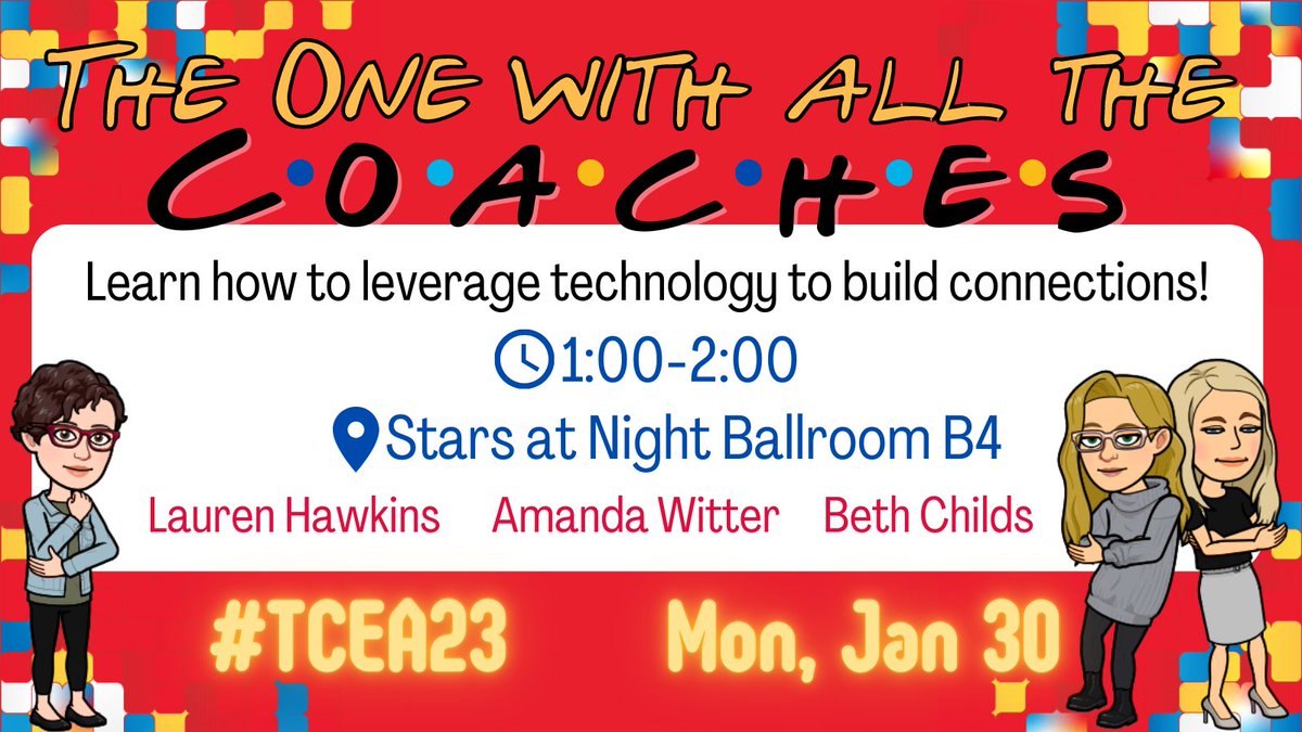 EdTechHawk's tweet photo. With the new year brings new, exciting events! #TCEA23 is COMING SOON to a Texas near you.

Beyond thrilled to present w @beth32887 @abrantley99 @WilliamKParker, reconnect w passionate educators, &amp; gain new ideas to support our Ts.

See our sessions below!⬇️⬇️⬇️ See you soon! https://t.co/emIJC41QT6
