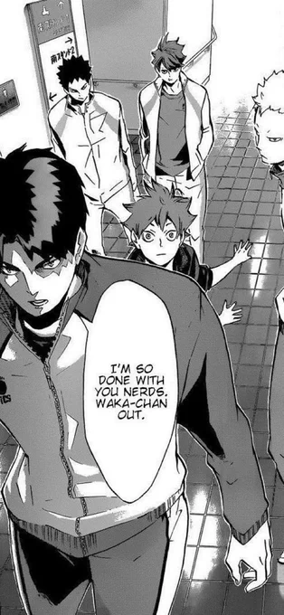 since this is making the rounds again it seems like people are upset Ushijima is a jock and not a himbo… listen. Ushijima is a good guy and we love him. He is respectful and honest. He is never intentionally cruel or malicious. But that is not the same as kind 