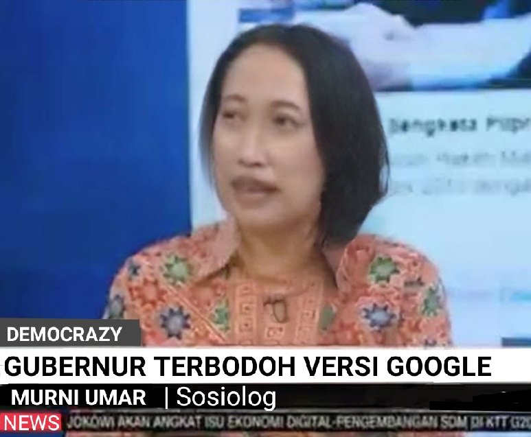 Saat menjadi narasumber saya katakan, walau menurut Google gubernur terbodoh, kerja cerdas Anies menge-cat atap rumah walau warga tdk merasakan manfaatnya, membuat Lenteng Agung terlihat indah di Google Satellite dan dari angkasa