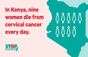 In Kenya, cervical cancer is the second most common cancer among females. It is estimated that nine women die from cervical cancer everyday. #ActNow! #STOPCervicalCancer #CervicalCancerAwarenessMonth