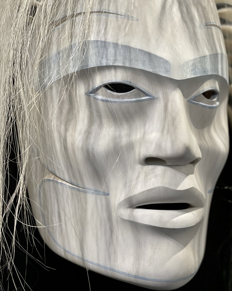 New Ghost mask by Klatle-bhi (#Kwakwakawakw/#Squamish).
spirit-gallery.com/shop
#art #mask #ghost #carving #cedar #nativeart #westcoastart #firstnationsart #artcollection