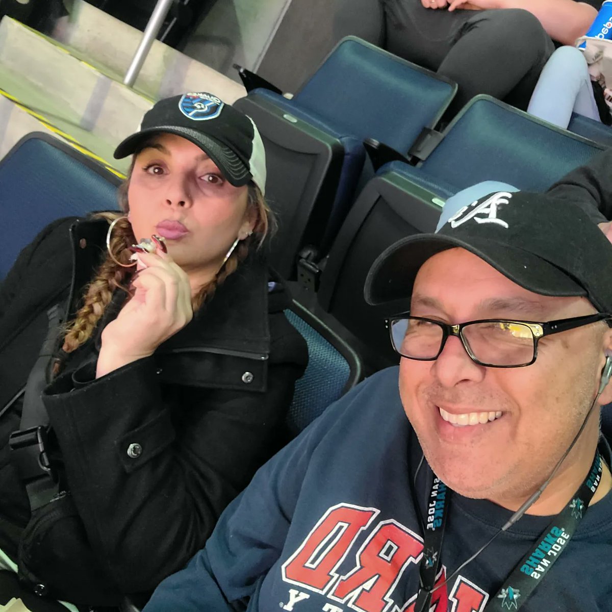davidjchavez's tweet photo. First Dubs game in their newish digs after 10 years of season tickets in Oakland. Cheap day of game tickets for @tamralcsw and I. Both still repping Oakland and our hometown of San Jose. Nice spot out here. https://t.co/4Nwl2r6tcA