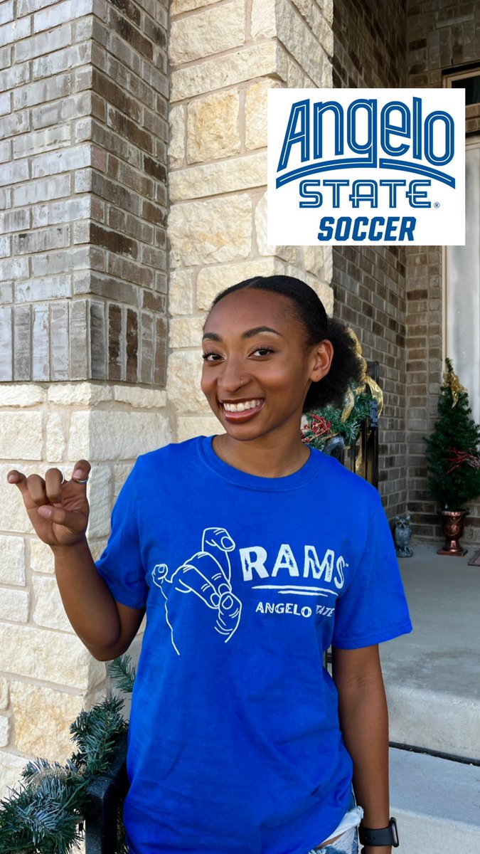 Glad to announce my commitment to Angelo State University💙 Thank you to everyone who supported me and made it possible, Go rams! <a href="/BellesSoccer/">Angelo State Women’s Soccer</a>