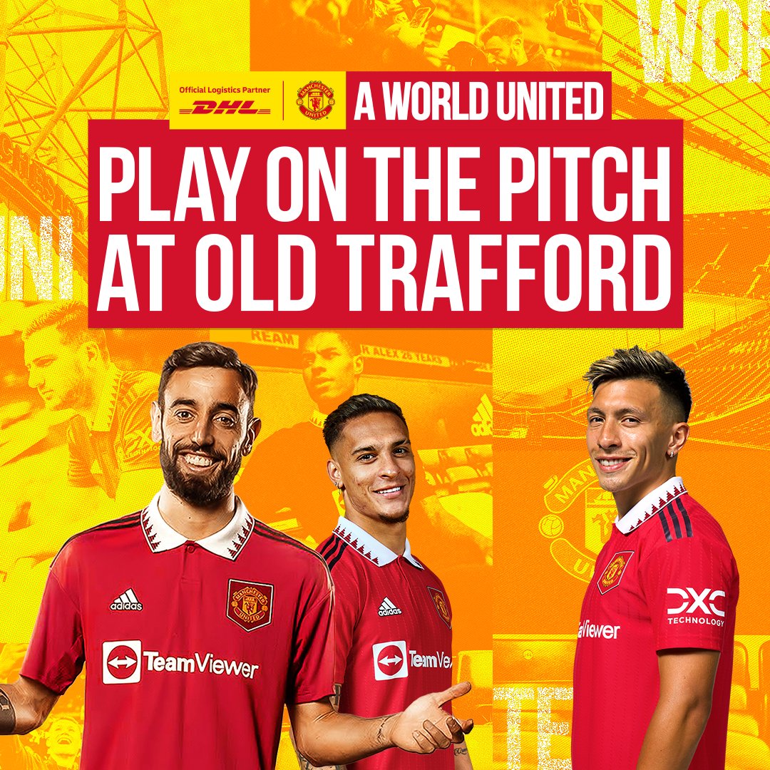 ⚽ Play on the Old Trafford pitch
🔴 Take part in a Man Utd Soccer Schools experience
🏟️ A stadium tour of the Theatre of Dreams
⭐ Meet a Man Utd legend 
⌚Don’t miss out, sign up now!✍️ inmotion.dhl/manchester-uni…...
Competition closes 31st January 2022. T&amp;Cs apply. 
Good luck! 🤞