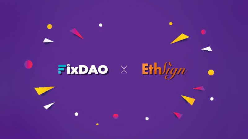 fix_dao's tweet photo. We are proud to announce the strategic partnership between FixDAO and @ethsign , with @ethsign  providing support on credit distribution as well as legal agreement signing. With the pivotal support, We look forward to forging ahead in our collective effort to help FTX victims. https://t.co/OdIUewUiMi