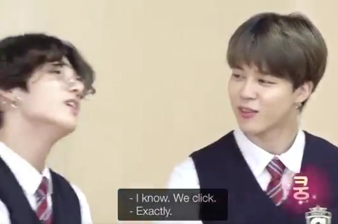 “We click” “Exactly” It is not difficult to understand 🥺