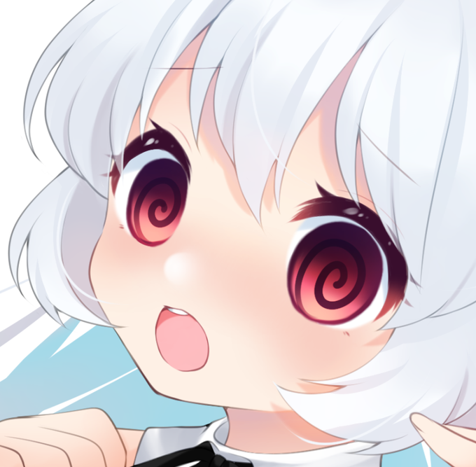 ぐるぐる目描いてみたかった 