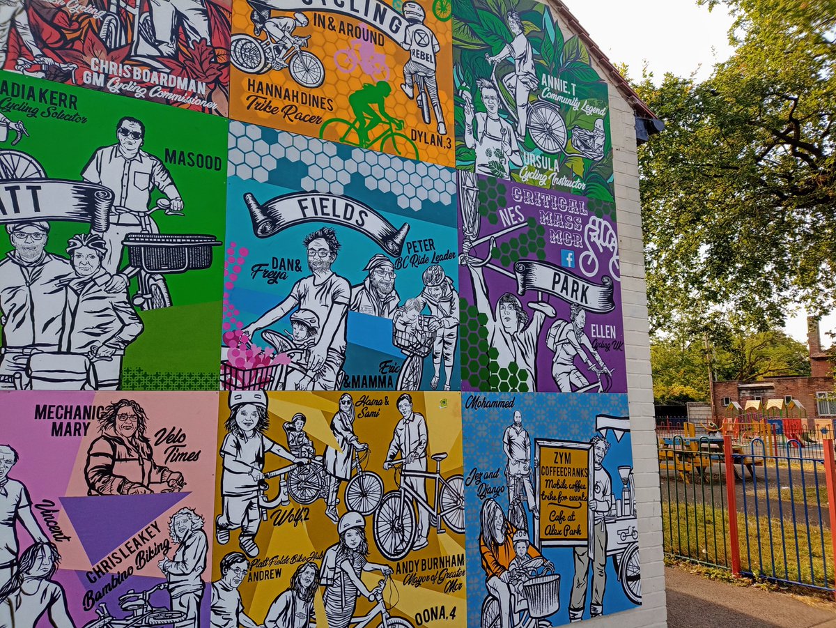 PoWWow Pedal Power (@powwow_pedals) on Twitter photo Yayy - the #bikemural <a href="/PlattFieldBikes/">PlattFieldsBikeHub</a> made it into an article put together by <a href="/WeAreCyclingUK/">Cycling UK</a>. What an amazing project + still vandal free + full of colour 3 years on! cyclinguk.org/article/cyclin…. Everyday #manchester #cyclists and influencers on their own platform. Go see it! Yayy - the #bikemural <a href="/PlattFieldBikes/">PlattFieldsBikeHub</a> made it into an article put together by <a href="/WeAreCyclingUK/">Cycling UK</a>. What an amazing project + still vandal free + full of colour 3 years on! cyclinguk.org/article/cyclin…. Everyday #manchester #cyclists and influencers on their own platform. Go see it!