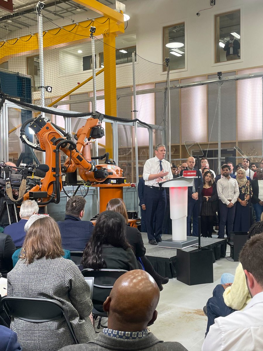 Great to kick off 2023 at the fantastic <a href="/UCLEast/">UCL East campus</a> to hear <a href="/Keir_Starmer/">Keir Starmer</a> set out his plan for Britain. Including the need for a politics and policy grounded in the ordinary hope of everyday life.