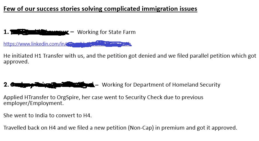RodneyR58127664's tweet photo. 4. #Orgspire's Tenacity at displacing #Americans:
a. "parallel" (duplicate) petition to place #H1B at @StateFarm
b. convert #H1Bvisa to #H4EAD, placed at @DHSgov (fox guarding the henhouse @SecMayorkas?) https://t.co/HBFMethGvS