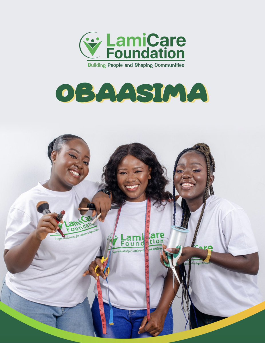 LamiCareFnd's tweet photo. We're pleased to announce that we will soon rollout our New Initiative, OBAASIMA!

We care a lot about developing people and helping our communities grow, therefore we have put in place a policy to help empower young girls and women through Entrepreneurial &amp; Vocational Skills. https://t.co/vB2BvvTF3I
