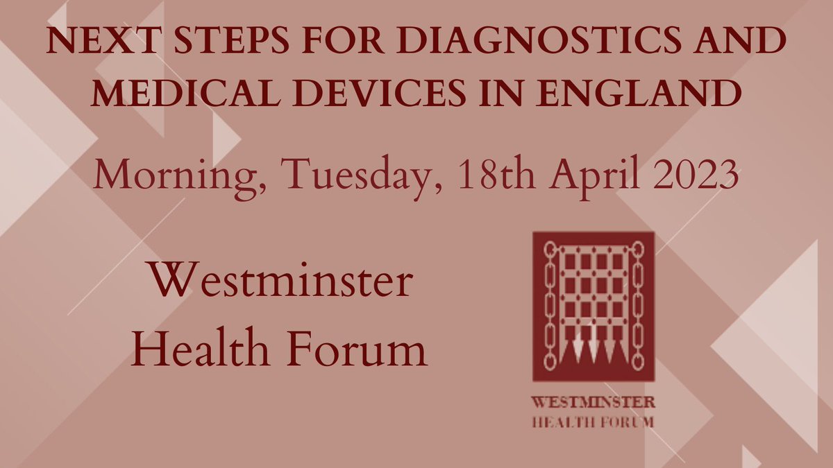 Are you interested in Next steps for diagnostics and medical devices in England? Join @WHFEvents on the 18th April to discuss this with speakers including @DavidfromBHTA @UK_ABHI @DorisAnnW @MHRAgovuk @PSCommissioner @JulsReynolds! More information: bit.ly/3FzgFnQ