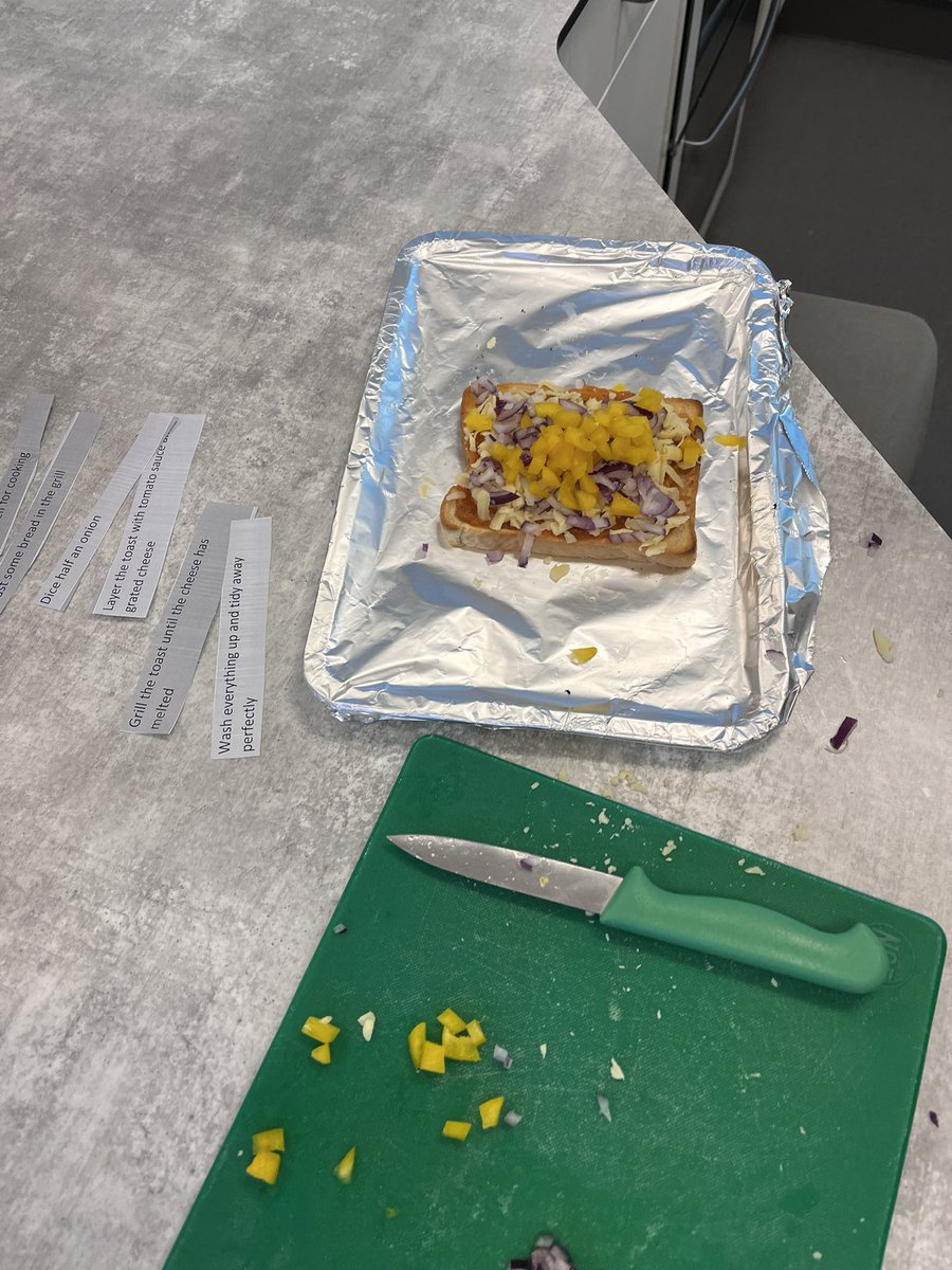 CN_SEND's tweet photo. AP3 have enjoyed their first cooking lesson of the year. Making pizza 🍕 toast. Thank you @CN_Cooking and Miss Leeson for an amazing lesson https://t.co/80ZFca9EtJ