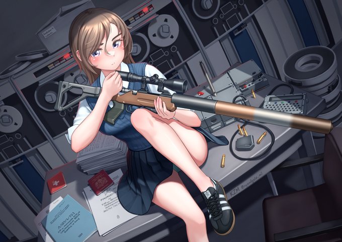 狙撃銃 のイラスト マンガ コスプレ モデル作品 件 Twoucan 狙撃銃 のイラスト マンガ コスプレ モデル作品 件 Twoucan