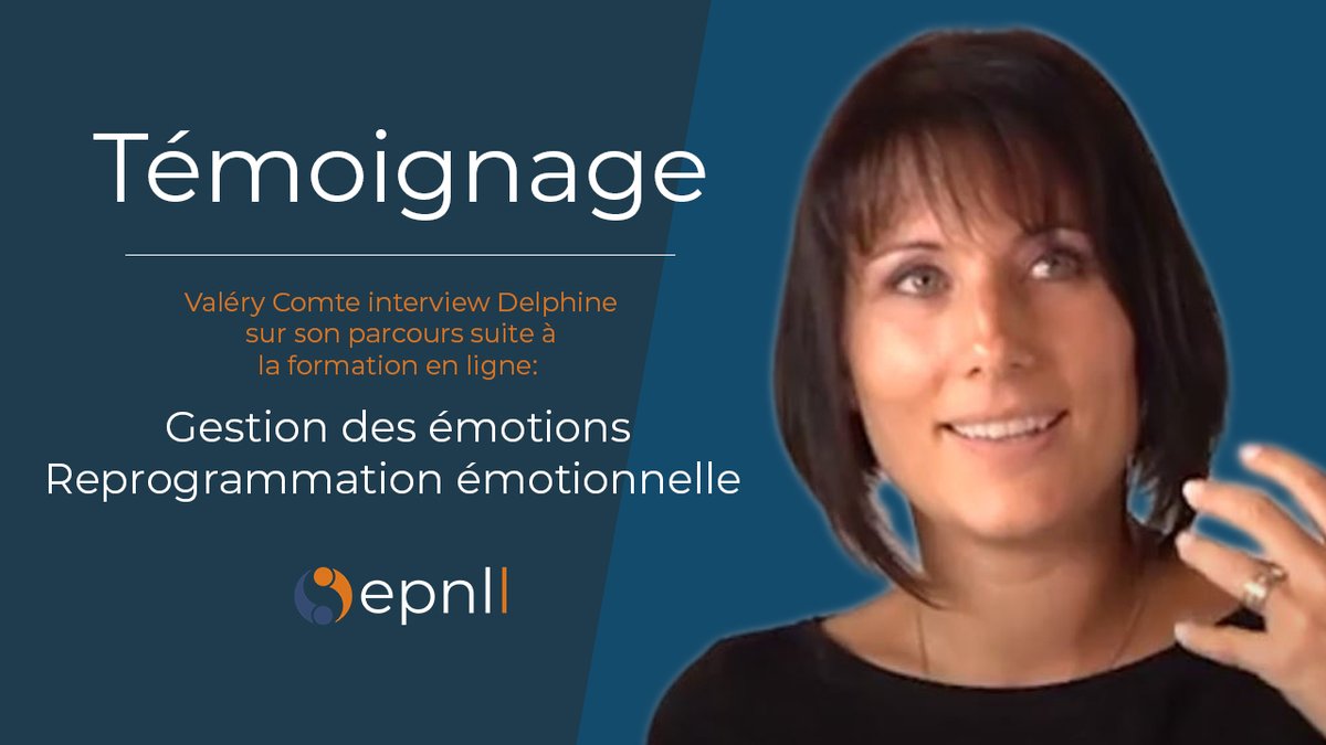 Valéry Comte interviewe Delphine (thérapeute et auteure) sur son parcours suite à la formation en ligne « Gestion des émotions – Reprogrammation émotionnelle » de l'école de PNL de Lausanne - epnll. 😍🌟
👉 youtu.be/XrS1q5IqBzA