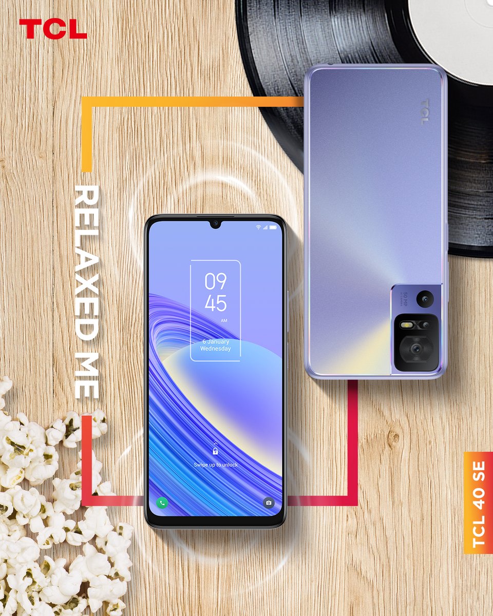 TCLMobileGlobal's tweet photo. There’s nothing relaxing about compromise. #TCL40SE features dual stereo speakers and a cinematic display so you can enjoy your me time to the fullest.
Learn more here: https://t.co/kMeiXusMw1
#SeeMeIn2023 #CES2023 #DisplayGreatness #NXTVISION https://t.co/JERb4KUZdD