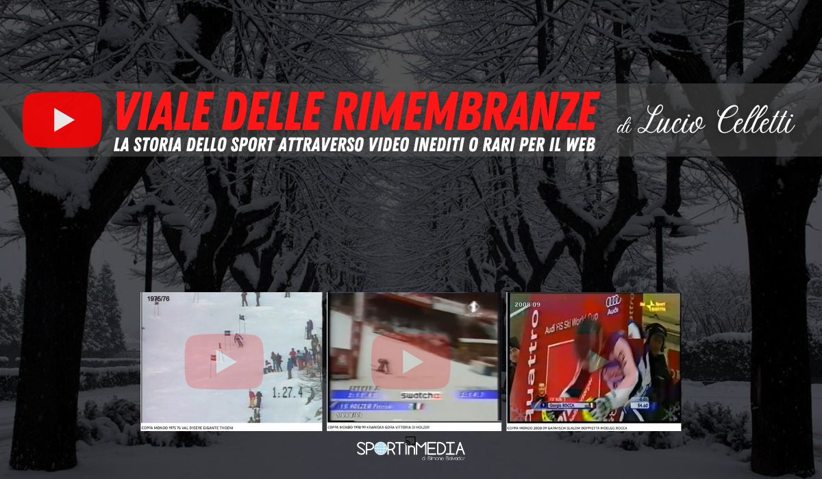 Sciatori: Gros, Thoeni, Belfrond, Holzer, Weiss, Blardone, Schieppati, Ploner, Molegg, Rocca, Gross, R. Pramotton.

Telecronisti: Pigna, Gattai, Vegliani, Gobbo, De Chiesa, Puppo, Labate, Secchi, Tradati.

#VialeDelleRimembranze
#SportInMedia