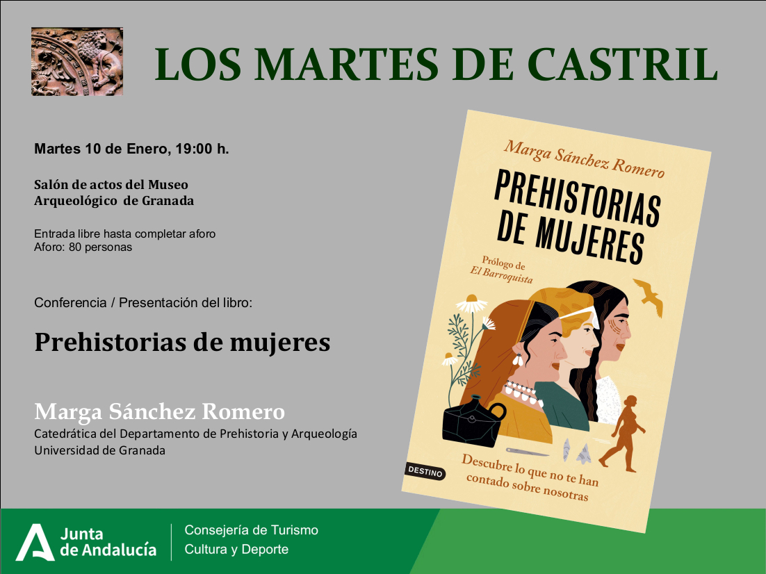 Musarqgranada's tweet photo. 🏛️Nueva conferencia de #losmartesdecastril 
¡Feliz Año Nuevo a todos/as los que nos seguís! El próximo martes día 10 se reanuda nuestro ciclo con la presentación del libro "Prehistorias de mujeres" de  @ArqueoInquieta 
🗓️ 10 de enero
⏰19 h. 
@ArqueoInquieta 
@culturaand https://t.co/VEzMnTR0Oq