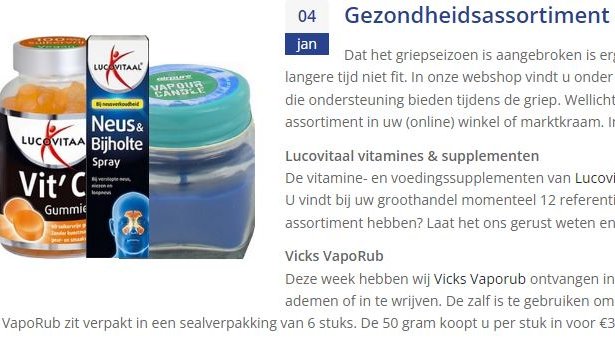vdTangTrading's tweet photo. Dat het griepseizoen is aangebroken is erg duidelijk te zien. Veel mensen hebben een zware griep te pakken en zijn een langere tijd niet fit. In onderstaand nieuwsbericht vindt u de producten uit ons gezondheidsassortiment terug. https://t.co/bWWzglxBcc https://t.co/eUDM7cjLOv