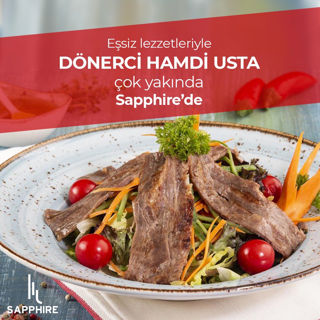 Eşsiz lezzetleri ile Dönerci  Hamdi Usta yarın açılıyor 😋 Bu eşsiz lezzetleri ertelemeyin, hamdi ustanın döner farkını keşfedin.

#sapphireavm #hamdiusta #yarınaçılıyor #yenimarka