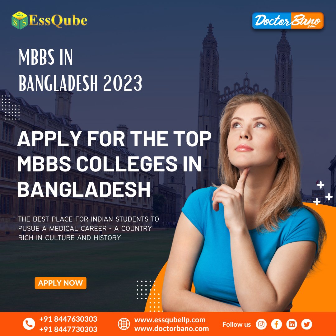 Study MBBS in Bangladesh in 2023
.
#essqube #doctorbano #studymbbsinRussia  #studyabroad #studymbbs  #studymbbsabroad #mbbsabroad #mbbsadmission  #studyabroadconsultants #consultantservices #MBBSKazakhstan #overseaseducation #overseasstudyconsultant #Studymbbsinbangladesh