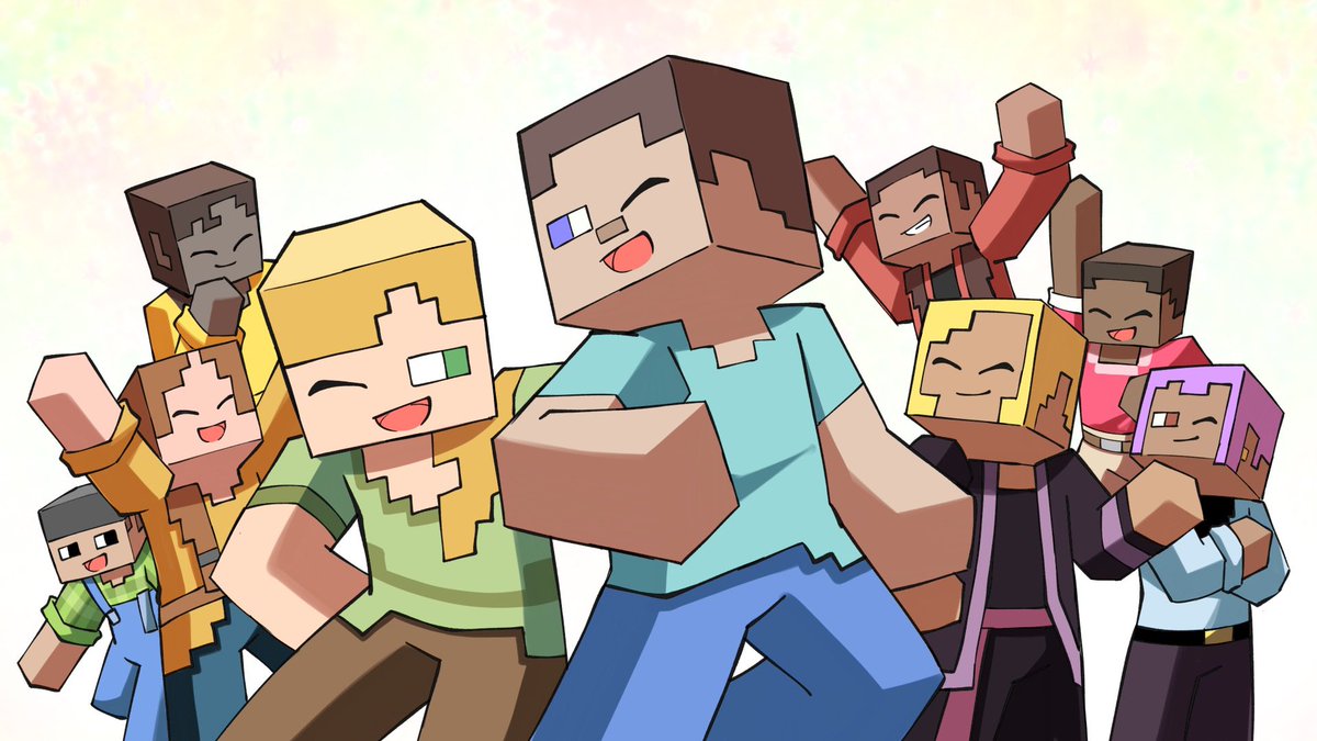 「#MinecraftAssemble2022 の参加作品でのイラスト一部 」|ライハチのイラスト