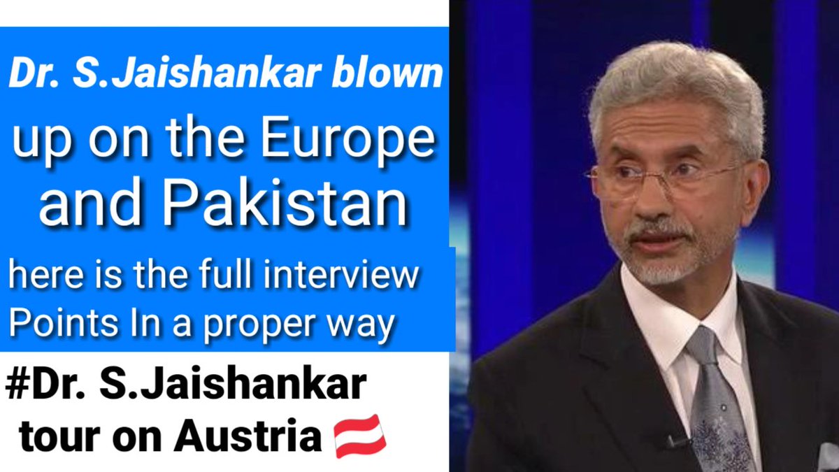 me_tejsingh's tweet image. Dr. S. Jaishankar reply hard to Austria&apos;s state broadcaster ORF full interview
youtu.be/IsrQh983DqI