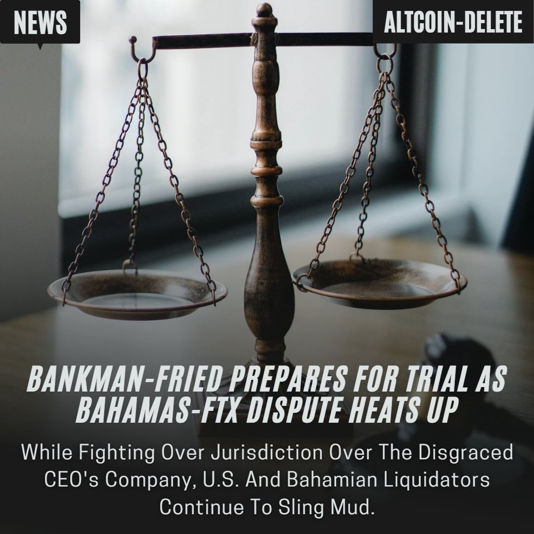 AltcoinDelete's tweet photo. Bankman-Fried Prepares For Trial As Bahamas-FTX Dispute Heats Up

IG:altcoindelete

Follow For More Daily Updates on Everything Crypto &amp; NFT!

#FTX 
#FTXScam 
#ftxhearing 
#CryptoNews 
#cryptomarket 
#cryptocommunity 
#Legal 
#CryptoInvestor 
#stablecoins 
https://t.co/q4ST1oeJ8T https://t.co/M8Y8G3LWqF