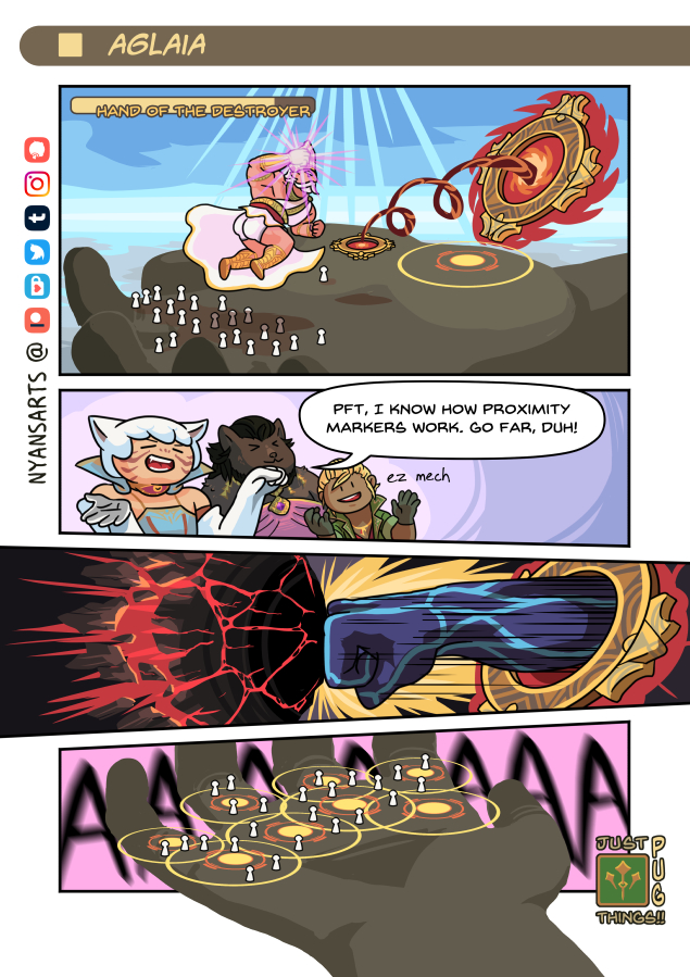 nyansarts's tweet photo. As Patch 6.3 draws near, a reminder that I'll wait at least 2 weeks from the patch drop before posting comics about it!

Let's walk down memory lane with the FFXIV comics I drew about Aglaia.

See you in a few hours. I'm sure nothing bad will happen :3 https://t.co/VsmuwmA9Bm