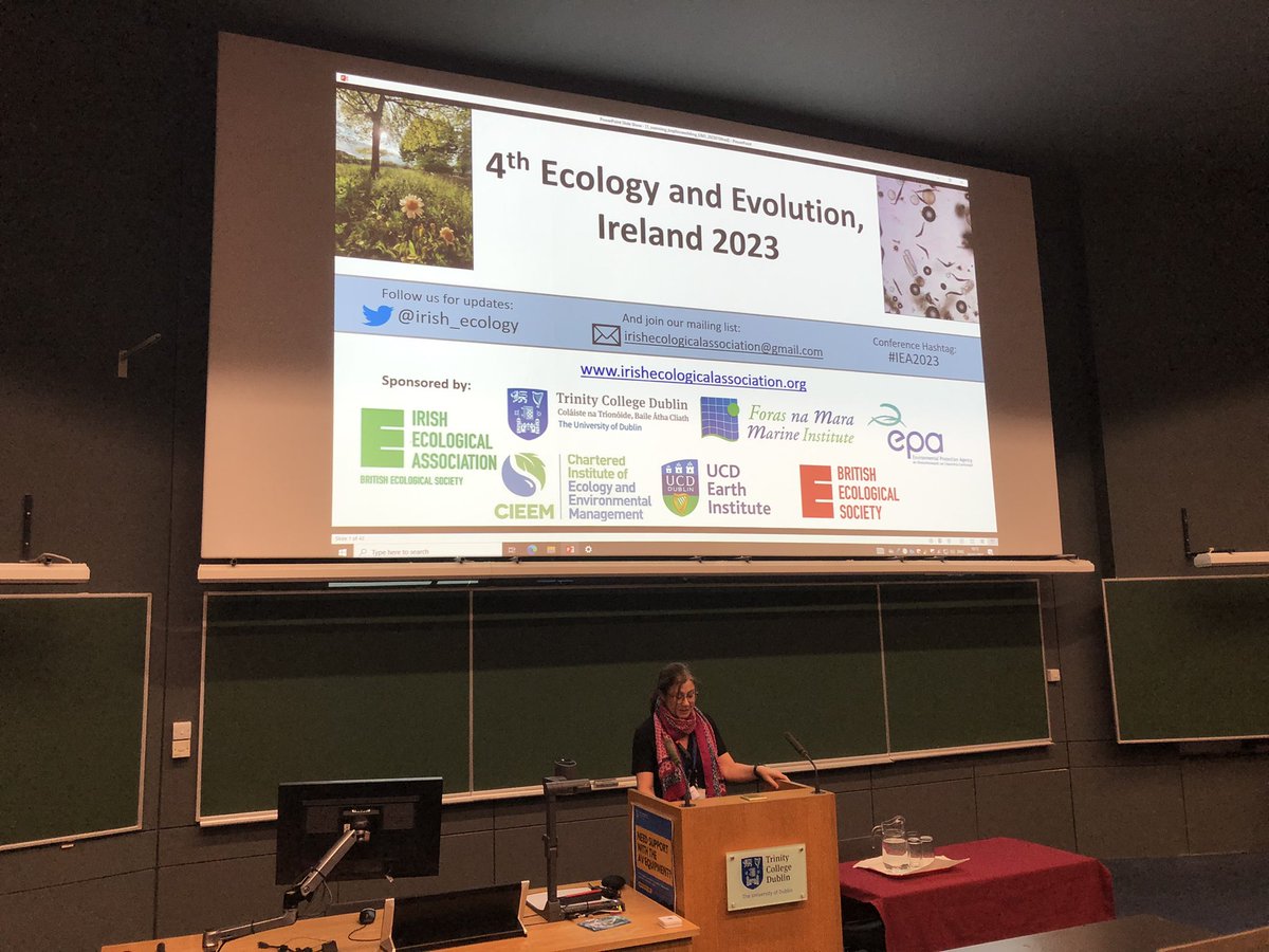 ‘Our time has come’ @JaneCStout kicking off 4th Ecology and Evolution Conference #IEA2023 thank you @BritishEcolSoc @MIFundingOffice @irish_ecology @EPAIreland