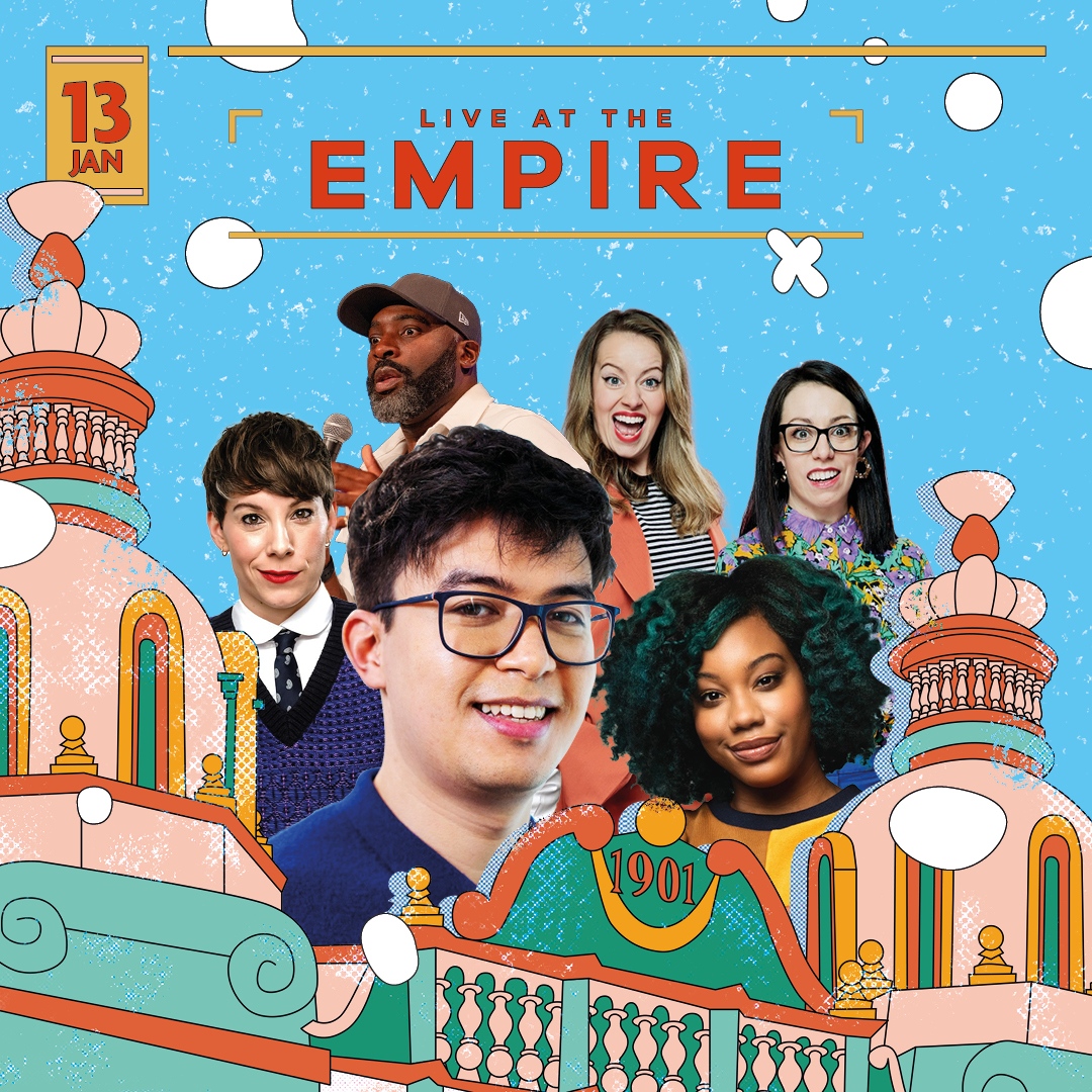 Show And Tell (@show_and_tell) on Twitter photo Kane Brown (<a href="/kanebrowncomedy/">Kane Brown</a>) is coming to Hackney next Friday! He joins Phil Wang, Flo & Joan, Suzi Ruffell & Kemah Bob at <a href="/HackneyEmpire/">Hackney Empire</a> on Friday 13 January for #LiveAtTheEmpire!
🎟️ Tickets available at hackneyempire.co.uk/whats-on/live-… Kane Brown (<a href="/kanebrowncomedy/">Kane Brown</a>) is coming to Hackney next Friday! He joins Phil Wang, Flo & Joan, Suzi Ruffell & Kemah Bob at <a href="/HackneyEmpire/">Hackney Empire</a> on Friday 13 January for #LiveAtTheEmpire!
🎟️ Tickets available at hackneyempire.co.uk/whats-on/live-…
