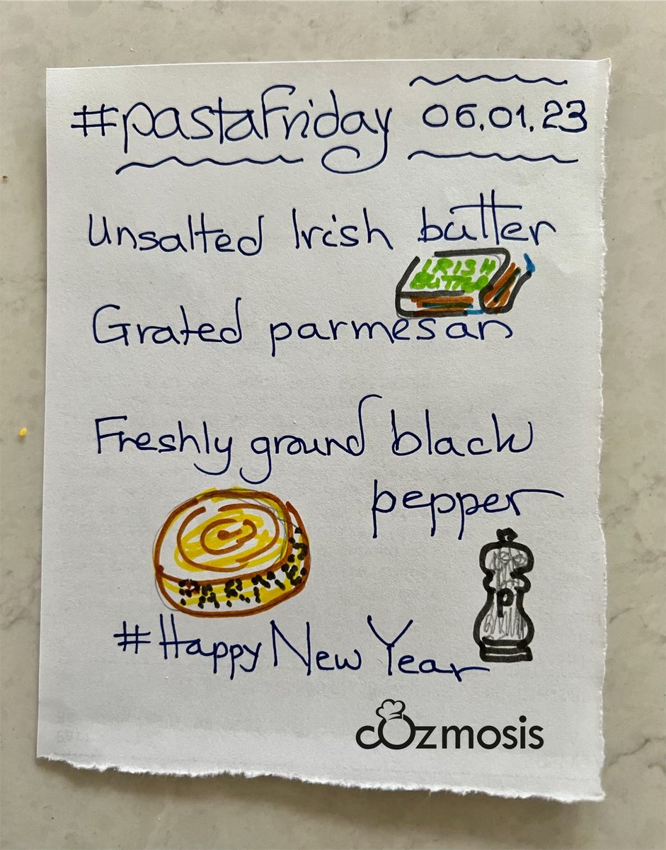 CVlattas's tweet photo. Sneak preview- pastaFriday essentials (06/01/2023)
.
1/ A celebration of simplicity with two iconic products in the kitchen from Ireland 🇮🇪 and Italy 🇮🇹
.
#Pasta #pastaFriday
#FirstOf2023
#Ireland 🇮🇪 + #Italy 🇮🇹 
#pastaFridaySociety
#cookforlove #cook_bots
#2LouBayFood #Dublin https://t.co/EgopFI5aiw