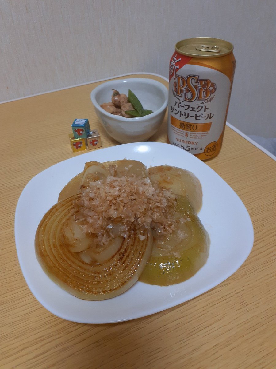 玉ねぎステーキとたいのこ♥️♥️
魚卵大好きマン！！！
ベルキューブはブルーチーズ味が好き✨