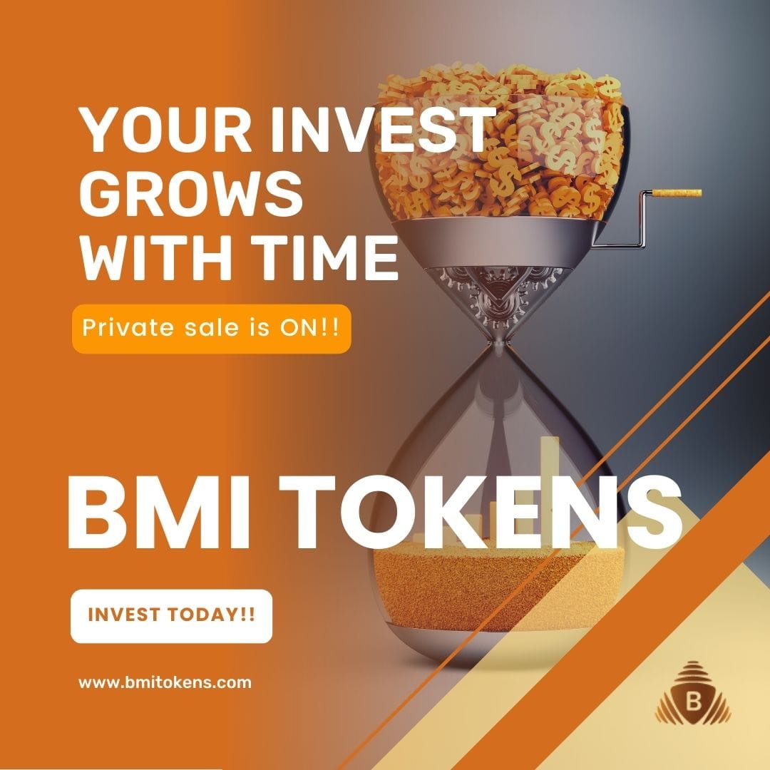 🔥BMI TOKENS has limitless potential and rapid growth rate !!!🔥

📌A simpler way to earn more 💯

✅Grab the opportunity and join BMI TOKENS COMMUNITY which is an exclusive platform for safe and secure transaction!!!✅

Visit @ bmitokens.com

#bmitokens #cryptocurrency