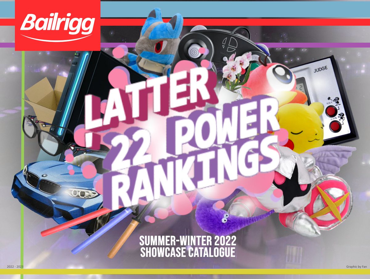 BailriggSmash's tweet image. We are happy to unveil our BRILLIANT Bailrigg Latter 2022 Power Ranking Showcase Catalogue, with graphics by the exceptionally talented @Fanatanata !

This ranking period covered all weeklies during the first academic term from 1 Sep to 16 Dec.

Congrats to all who made it on!