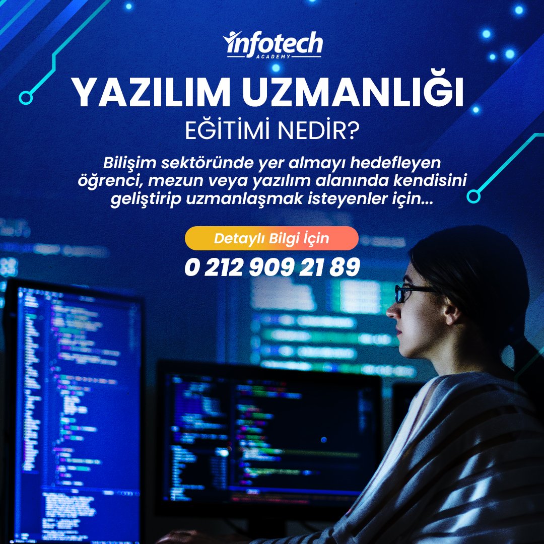 infotechakademi's tweet photo. Yazılım Uzmanlığı eğitimimiz hakkında detaylı bilgiye https://t.co/CSA7pR9vaO'den ulaşabilir, eğitim danışmanlarımızdan detaylı bilgi alabilirsiniz.

#yazılımuzmanlığıeğitimi #yazılımuzmanlığı #mobiloyun #yazılım #teknoloji #yazılımcı #yazılımöğreniyorum https://t.co/haEMAfwMHC